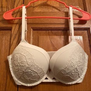 white victoria secret push up bra 34DD